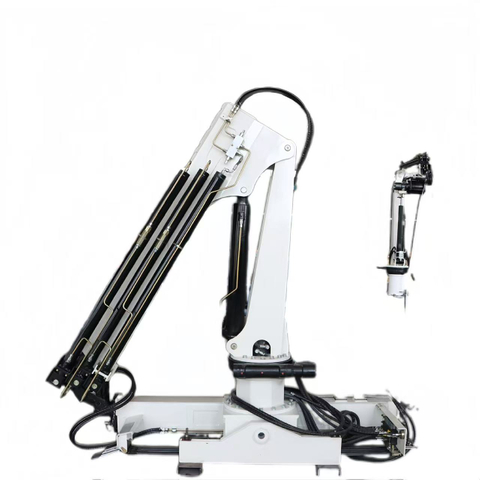 Grúa montada sobre camión con pluma articulada de 2 toneladas