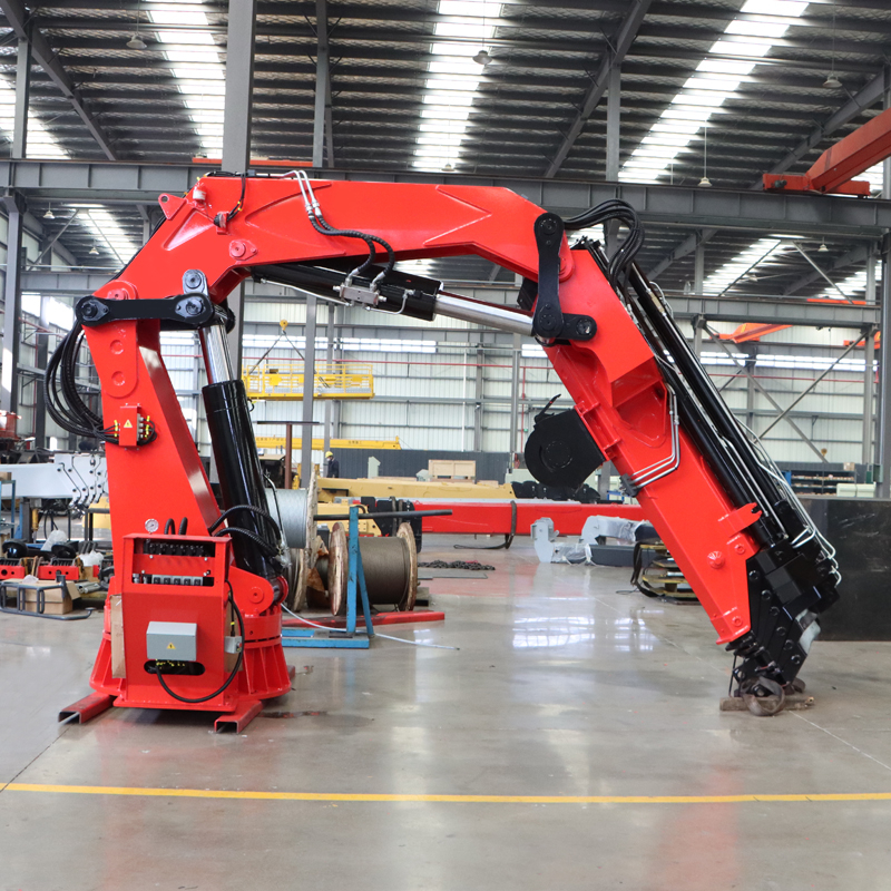 Grúa marina con pluma articulada de 20 toneladas