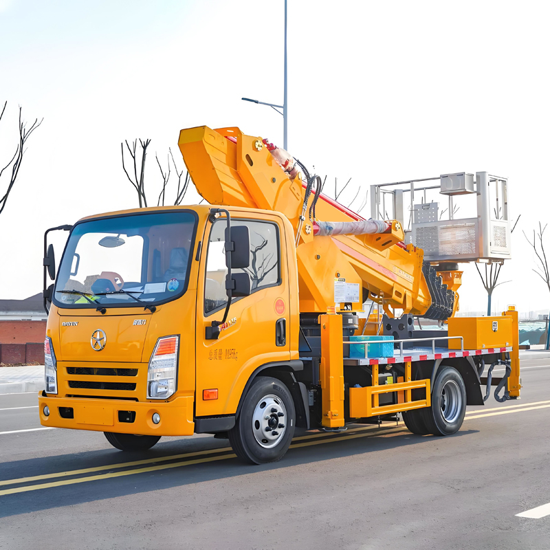 Plataforma de trabajo aéreo de 28 metros montada en camión