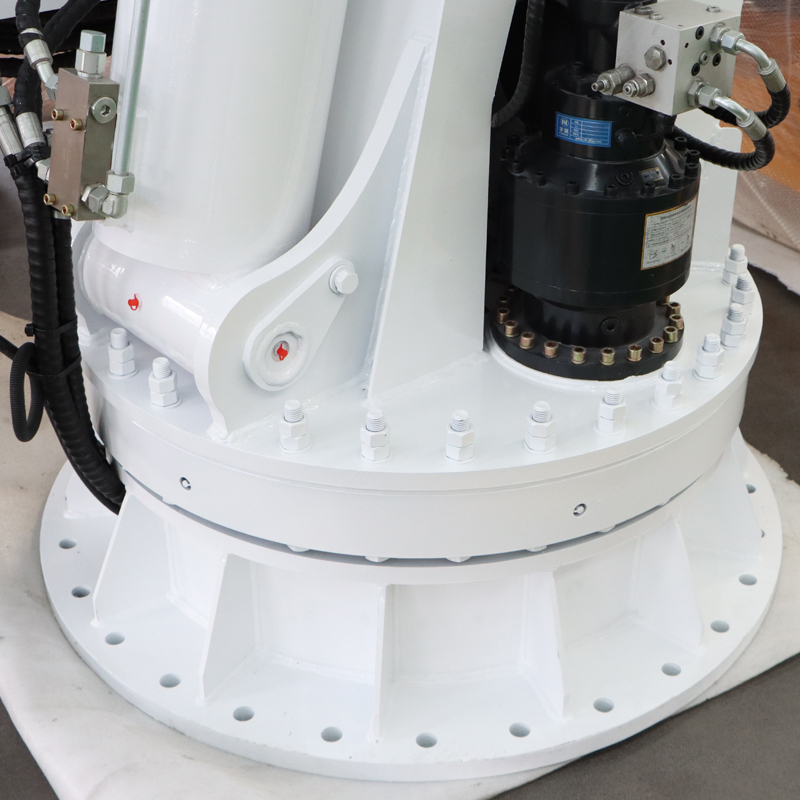 Grúa marina con pluma telescópica de 12 toneladas