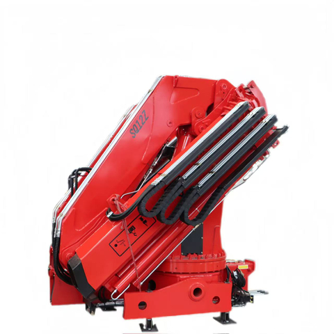 Grúa montada sobre camión con pluma articulada de 12 toneladas