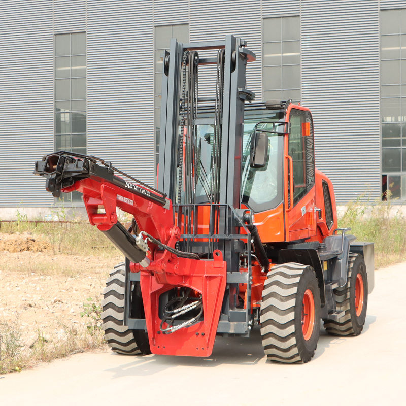 Grúa de pluma volante con carretilla elevadora de 3 toneladas