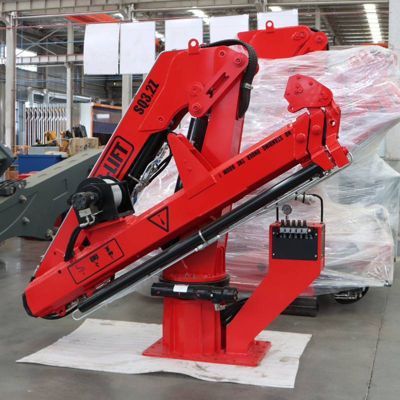 Grúa marina con pluma articulada de 3,2 toneladas