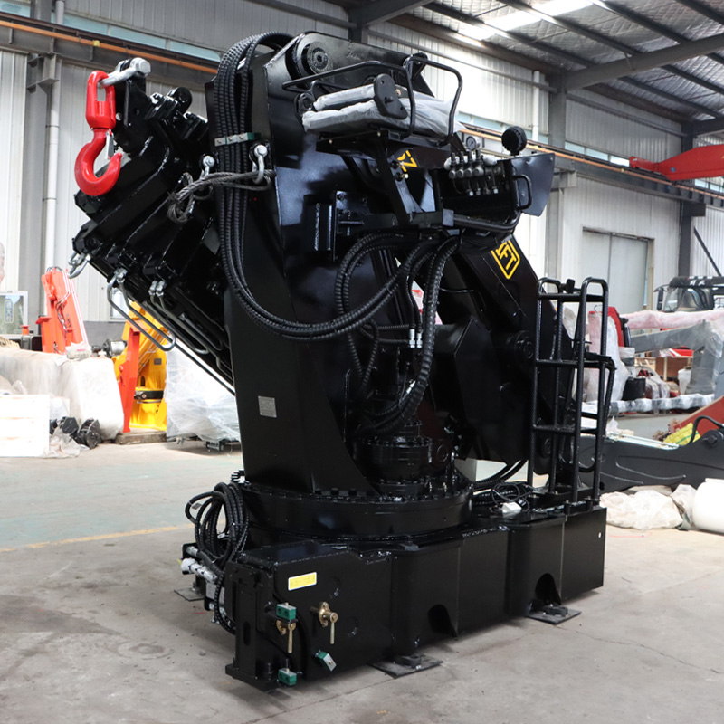 Grúa montada sobre camión con pluma articulada de 25 toneladas