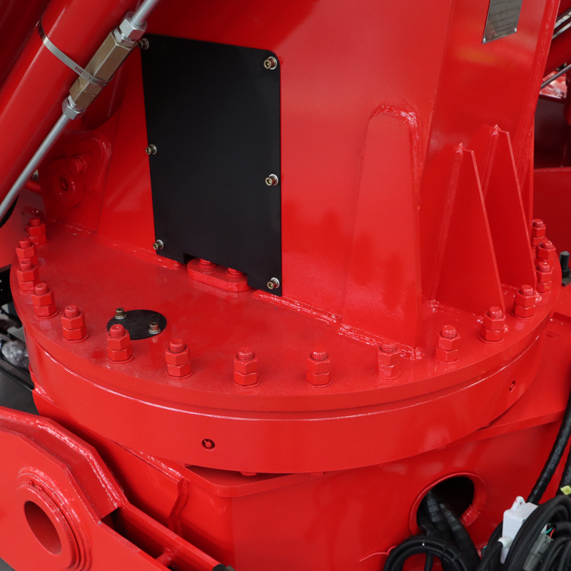 Grúa montada sobre camión con pluma articulada de 12 toneladas