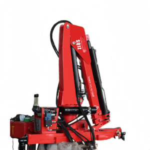 Grúa montada sobre camión con pluma articulada de 1 tonelada