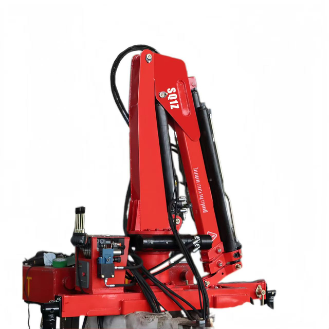 Grúa montada sobre camión con pluma articulada de 1 tonelada