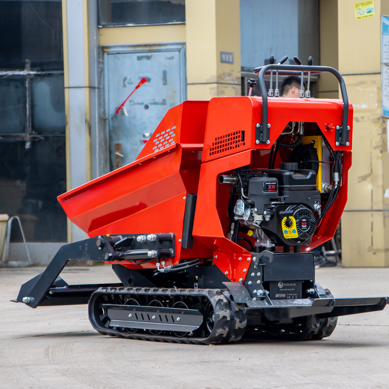 Mini dumper sobre orugas 