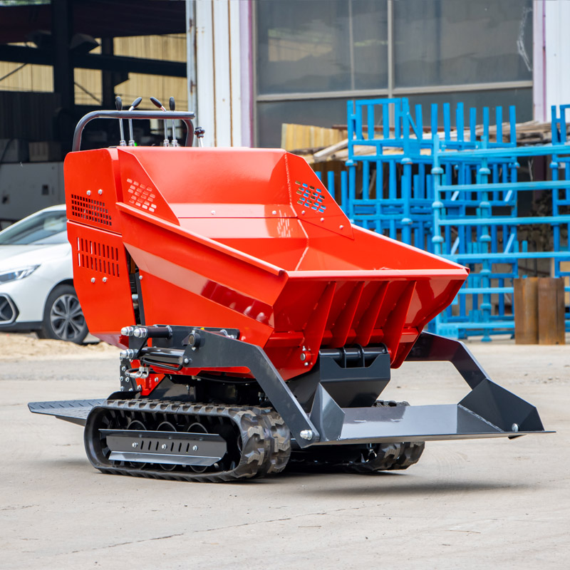 Mini dumper sobre orugas 